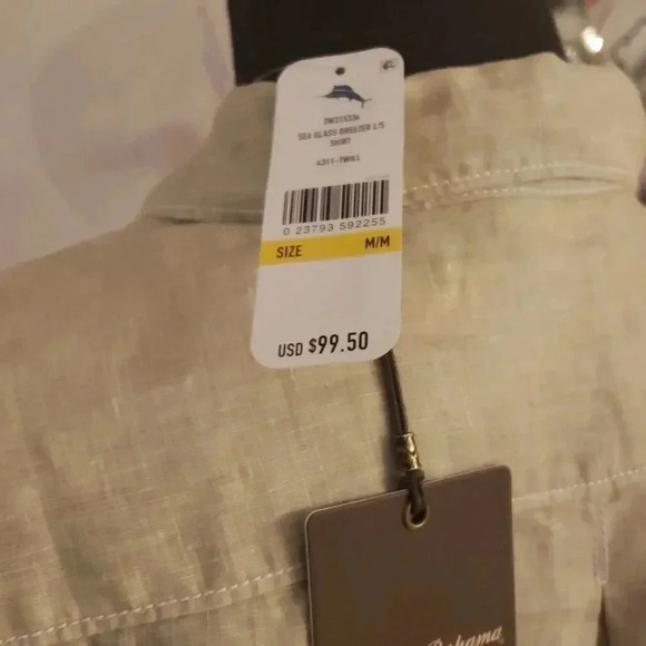 TOMMY Bahama long sleeve shirt size M NWT - Picture 6 of 7